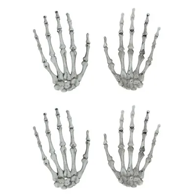£11.67 • Buy 2 Pairs Halloween Scary Bones Halloween Skeleton Hands Life Size Skeleton Hands