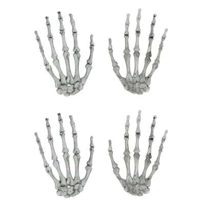 £11.67 • Buy 2 Pairs Halloween Scary Bones Halloween Skeleton Hands Life Size Skeleton Hands