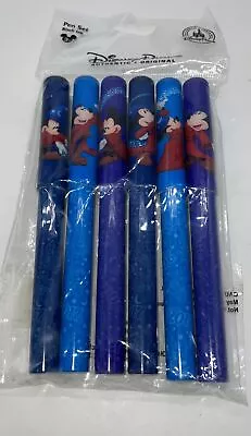 Disney Parks Mickey Mouse Pens “2017” 6-Pack Pen Set Black Ink • $8.77