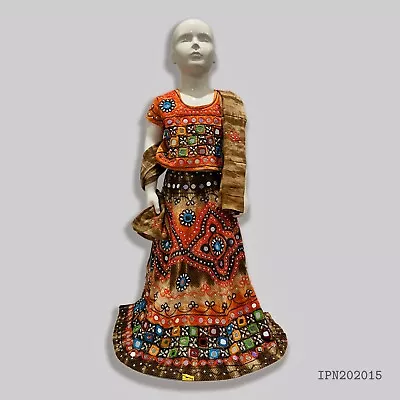 $61.98 • Buy Traditional Indian Hand Made Lahnga Choli/Chania Choli For Kids Girls 4-5Years