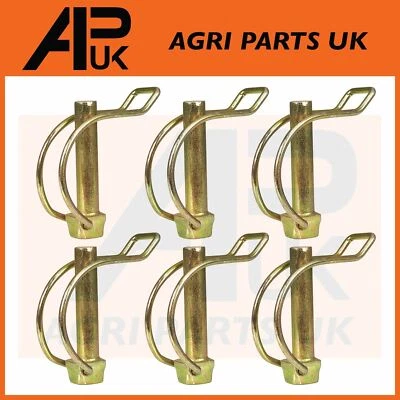 $10.15 • Buy 6x 10mm Shaft Locking Retaining Pipe Pin Lynch Tractor Trailer Lorry Digger
