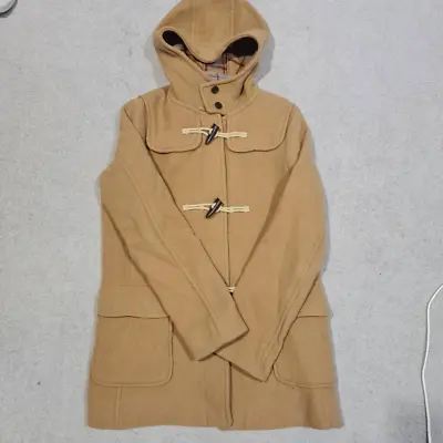 UNIQLO Women Outerwear Winter Wool Blended Duffle Coat In Beige Size Medium • $59.99