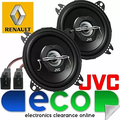 Renault Kangoo MK2 Van JVC 10cm 4  420 Watts Front Dash Car Speakers & Connector • £22.95