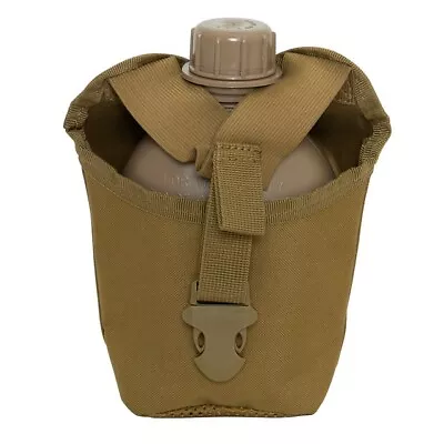 Rothco MOLLE Compatible 1 Quart Canteen Pouch / Cover - Coyote Brown • $8.77