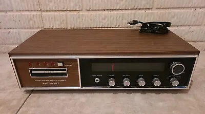 VINTAGE MASTERWORK 8-Track Stereo 4-Channel M-508 AM/FM/MPX Wood Tested/Working • $55