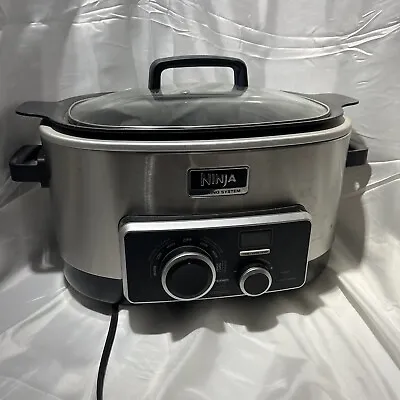 Ninja 4 In 1 Cooking System Stainless Steel Slow Cooker Steamer Roaster • $83.99