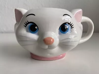 DISNEY STORE Marie The Aristocats Cat Kitten Face Bow Ceramic 3D Mug Cup 20 Oz • $22.50
