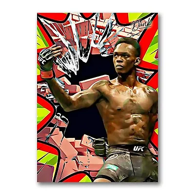 Israel Adesanya Knockout Sketch Card Limited 05/30 Dr. Dunk Signed • $6.99