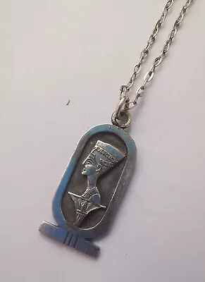 Sterling Silver Egyptian Pendant Necklace . R5H • $4.98