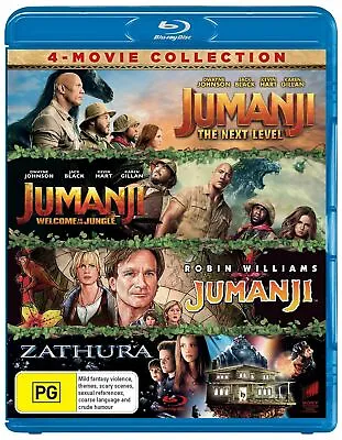 $34.95 • Buy Jumanji / Welcome To The Jungle / Next Level / Zathura [Blu-ray]