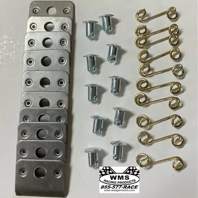 Quarter Turn Steel Fasteners With Springs And Plates 7/16” Diameter .600 Reach • $40