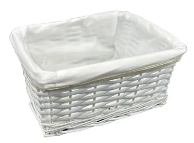 £5.97 • Buy Wicker Willow Storage Baskets Lining Easter Gift Make Your Own Hamper Large