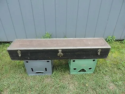 Vintage 46  Long Running Board Luggage / Trunk - Big Car - Pre War  • $350