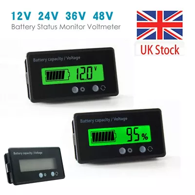 £8.70 • Buy LED Battery Indicator Voltmeter Monitor Level Meter Gauge Lamp Indicator 12V