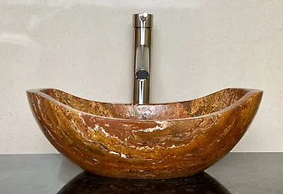 Stone Sink Bathroom Vessel Sink Travertine Marble Sinks • $279