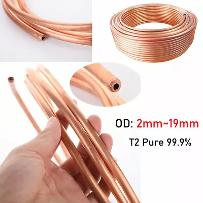 OD 2~19mm Soft Copper Tube Coil Pancake Pipe Air Conditioning Refrigeration Pipe • $8.68