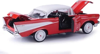  1957 CHEVY BEL AIR HARD TOP 1/24 Scale DIE-CAST Timeless Legends By Motor Max  • $15