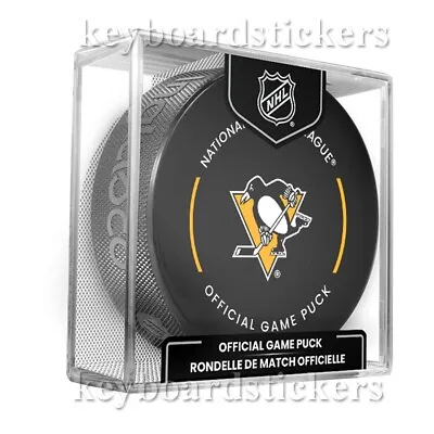 $19.95 • Buy 2022-2023 Pittsburgh Penguins NHL Official Licensed Hockey Game Puck W/Cube -NEW