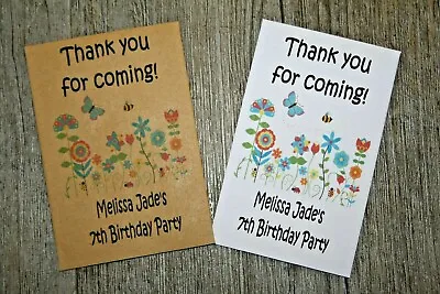 15 Personalised Seed Packets Birthday Party Bag Favours Filler Gift Boy Girl Bee • £8.95