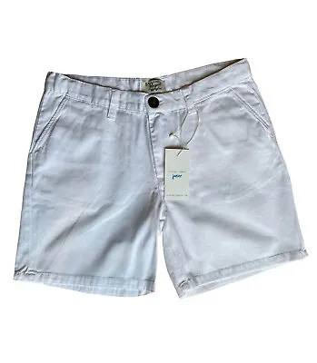 £6.95 • Buy Girls Shorts PENGUIN Summer White Cotton Twill Chinos Kids Childrens 2 To 13 Yrs