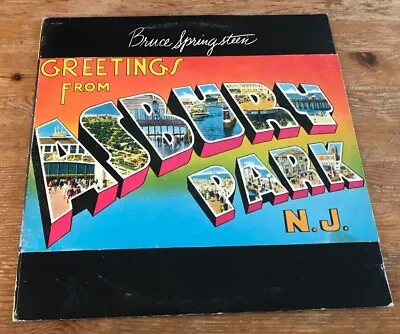 $14.99 • Buy BRUCE SPRINGSTEEN ~ GREETINGS FROM ASBURY PARK ~ 33 RPM Vinyl LP Album