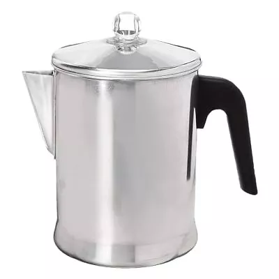 Today Aluminum Stove Top Percolator Maker Durable Brew Coffee On Stovetop 9 Cup • $23.55