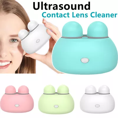 Auto Cleaner Care Ultrasonic Contact Lens Case Cleaning Machine Rechargeable • $8.40