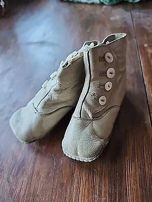Antique Baby Shoes Leather • $5