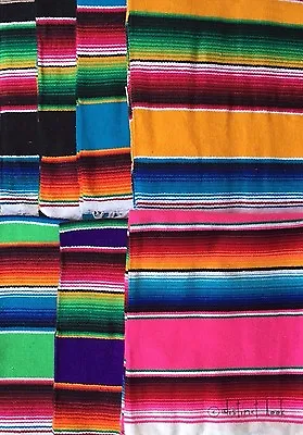 £25 • Buy Mexican  Blanket Sarape Serape Shawl Scarf Cloak Rug Rainbow Yoga Picnic Camping