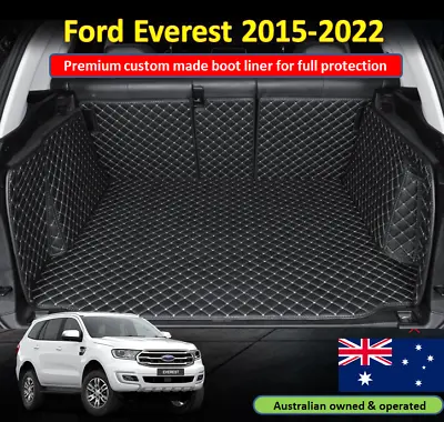 $138 • Buy For Ford Everest 2015-2022 Premium Custom Made Trunk Boot Mat Liner Cargo Cover 
