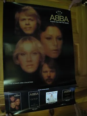 Abba Poster Thank You For The Music Band Shot Ultimate Collection • $508.44