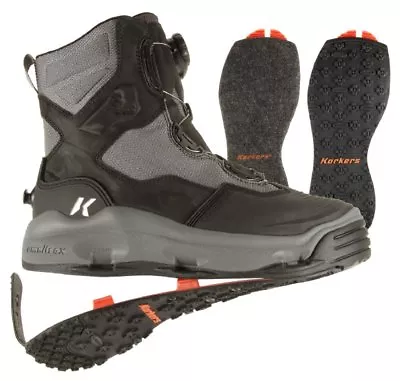 Korkers Darkhorse Wading Boots W/Felt And Kling-On Rubber Soles - Size 11 • $209.99