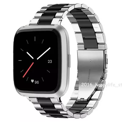 US Metal Strap Stainless Steel Watch Band Wrist Strap For Fitbit Versa / 2/ Lite • $12.99