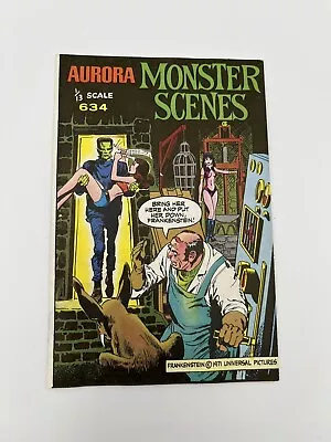 1971 Aurora Monster Scenes Model Kit Instruction Book 634 Gruesome Goodies • $39.99