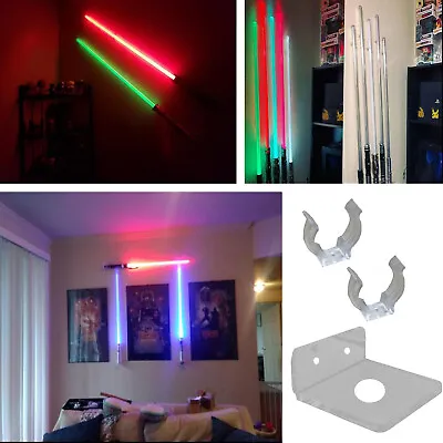 Light Saber Stand Vertical Wall Mount Rack For Star Wars Force FX Lightsabers US • $8.55