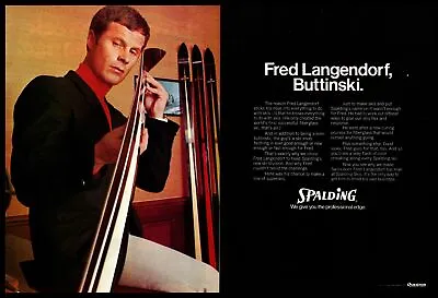 1970 Spalding Fred Langendorf Snow Ski Boss  Buttinski  2-Page Vintage Print Ad • $14.95