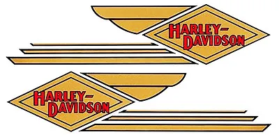 Vinyl DECALS For Harley-Davidson Gas Tanks 1934-1935 VL 45 Solo & Servi-Car • $82.06