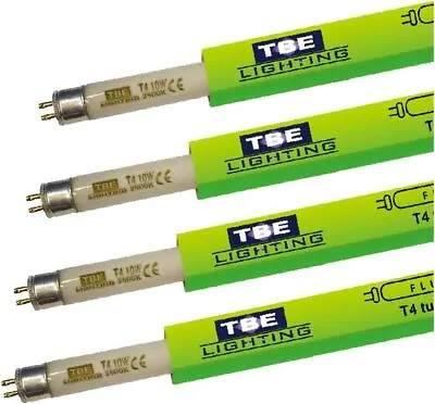 TBE LIGHTING T4 10w Fluorescent Tube Lamps 352mm - 4 Pack Of CFL Bulbs - G5...  • £28.29