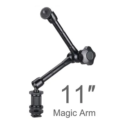 Magic Arm Articulating Crab Clamp Hot Shoe Ballhead Super Friction Holder Tripod • £10.86