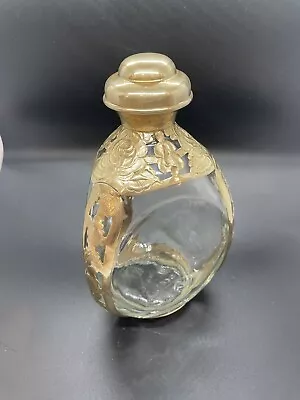 Rare Vintage Haig Scotland Brass And ‘Dimple” Whiskey Glass Bottle/Decanter • $70