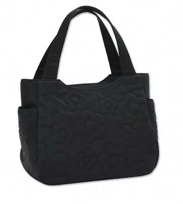 New MARY QUANT Daisy Random Quilted Tote Bag (Black) Japan Free Shipping • £135.88