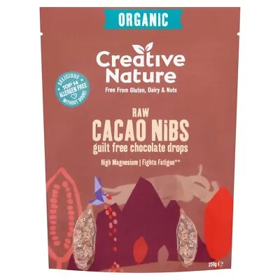 Creative Nature Organic Peruvian Fairtrade Raw Cacao Nibs 250g • £9.85