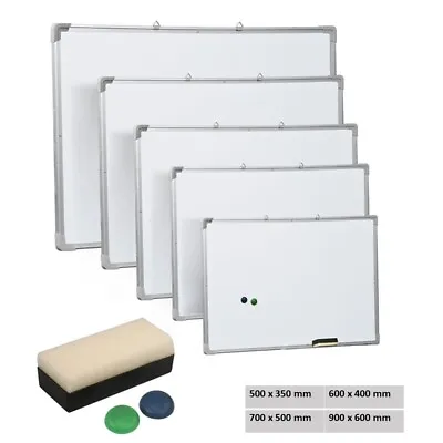 £10.99 • Buy Whiteboard Magnetic Small Large White Notice Board Dry Wipe Office Home School