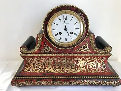 £685 • Buy Antique French Boulle Mantel Clock. Ormolu Mounts. Silk Suspension.