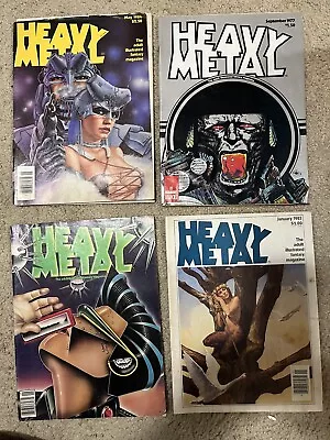 Solid G Copies Of Heavy Metal Magazine Lot • $9.95