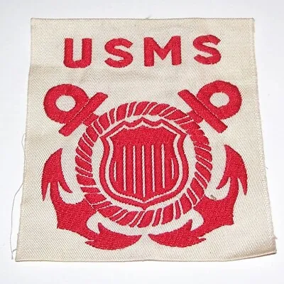 Original Woven Ww2 U.s. Merchant Marine Summer Uniform Patch • $9.99