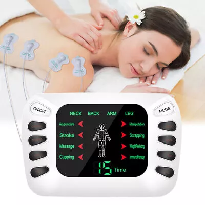 Unit Machine Electric Pulse Massager Muscle Stimulator Pain Relief Therapy • $14.99