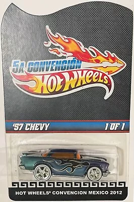 '57 Chevy Hot Wheels 2012 Mexico Convention EXREAMLY RARE Charity Car 1 Of 1 • $555.55