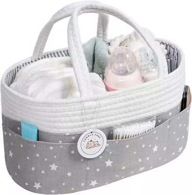 Nappy Caddy Organiser Nursery Storage With 3 Compartments UK Company • £19.22