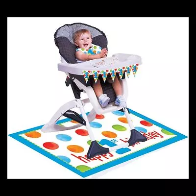 New 1st Birthday Dots  Boys High Chair Cover Kit  • $7.50